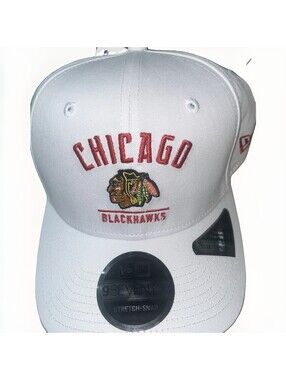 Chicago Blackhawks NHL New Era 9SEVENTY White Team Snapback Adjustable Hat NEW